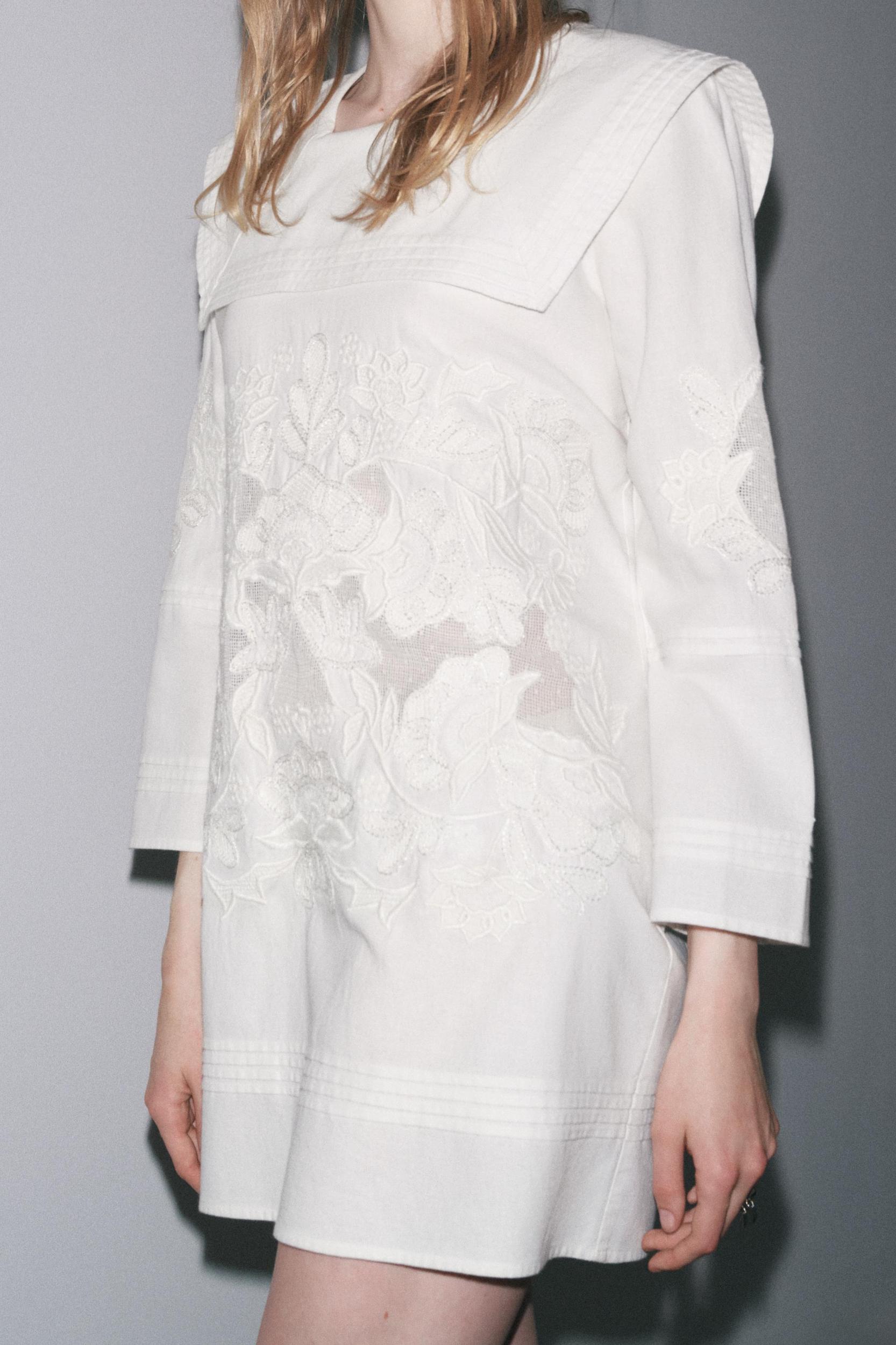 ZW COLLECTION EMBROIDERED SHORT DRESS Product Image