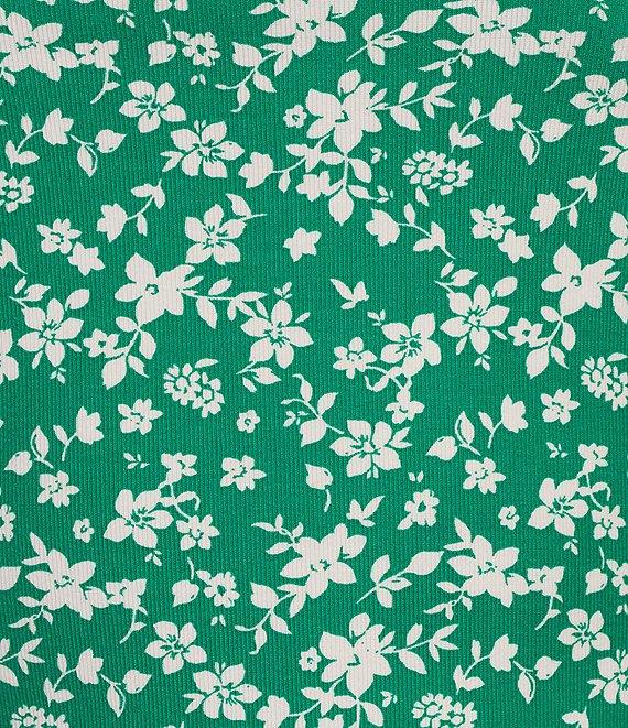 Copper Key Knit Ditsy Floral Print T-Shirt Product Image