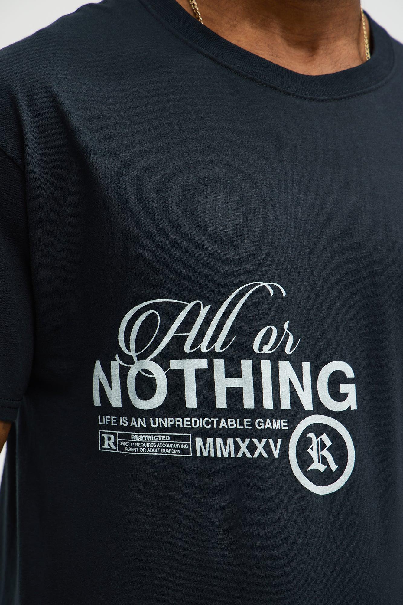 Life Is Unpredictable Short Sleeve Tee - Black Product Image