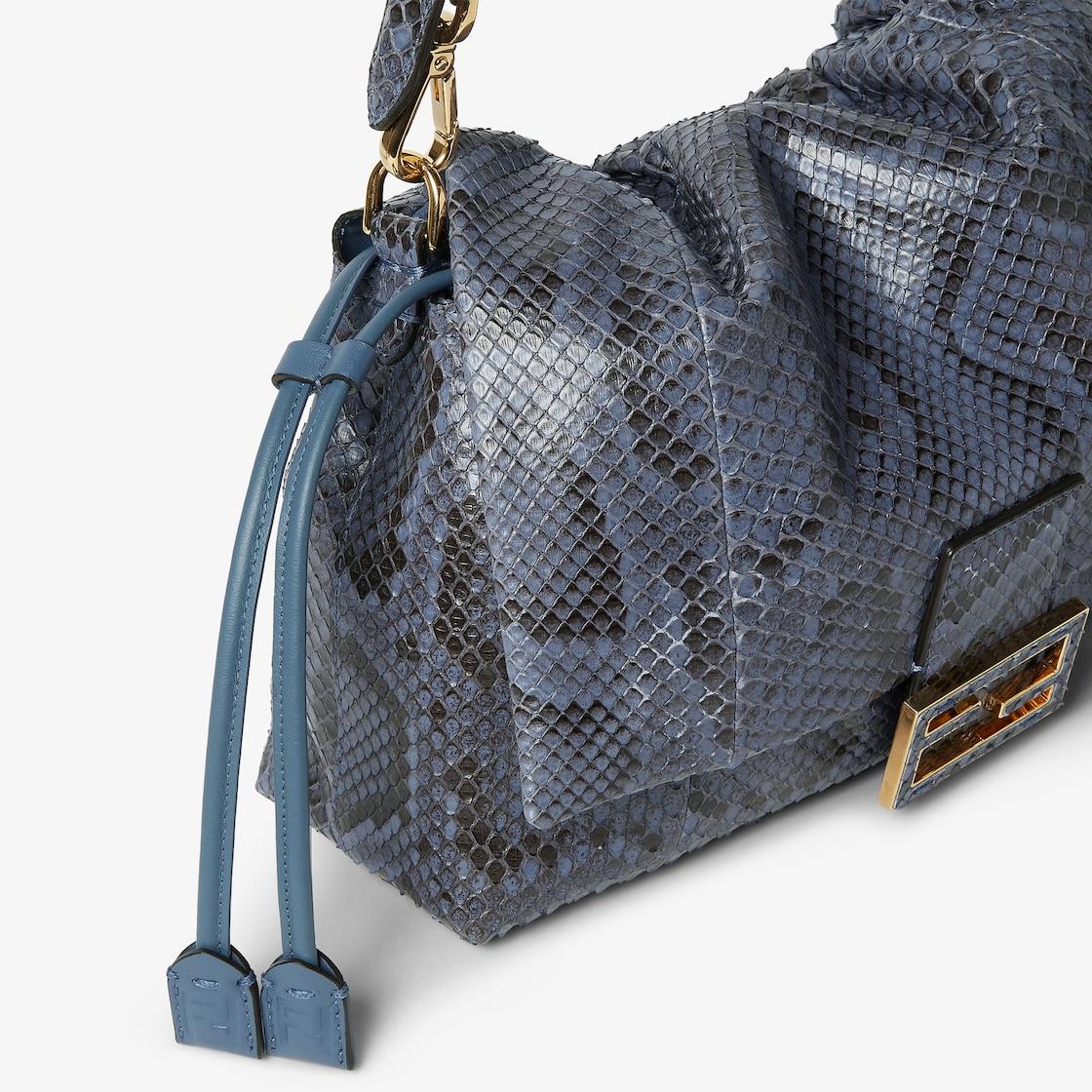 Mamma Baguette MediumBlue python bag Product Image