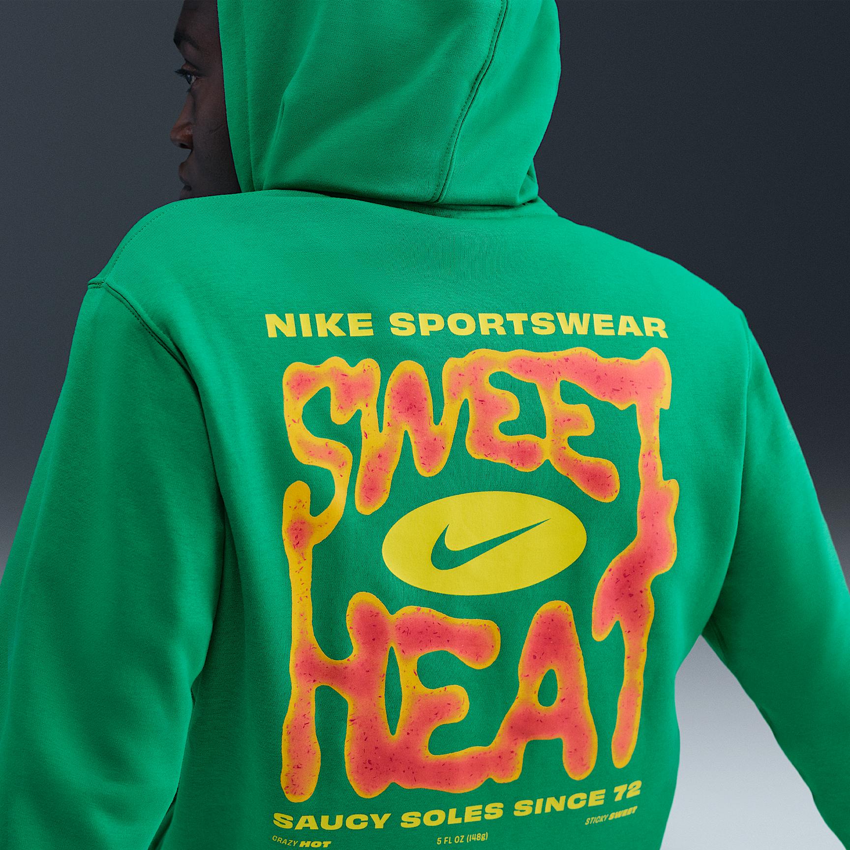 Mens Nike Sportswear Club Sole Food Pullover Fleece Hoodie | IB4144-324 Product Image