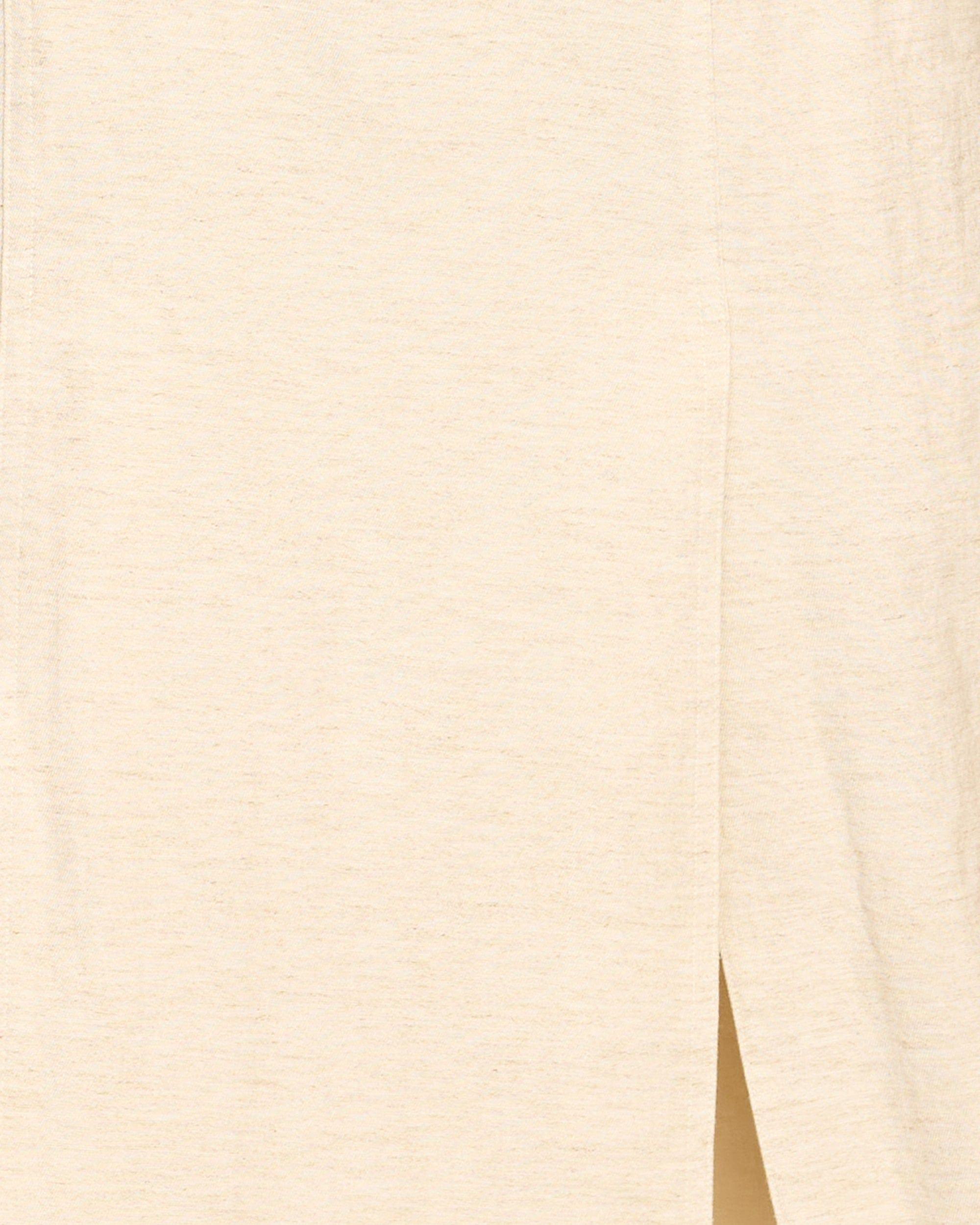 Ranni Front-Vent Linen-Blend Skirt Product Image