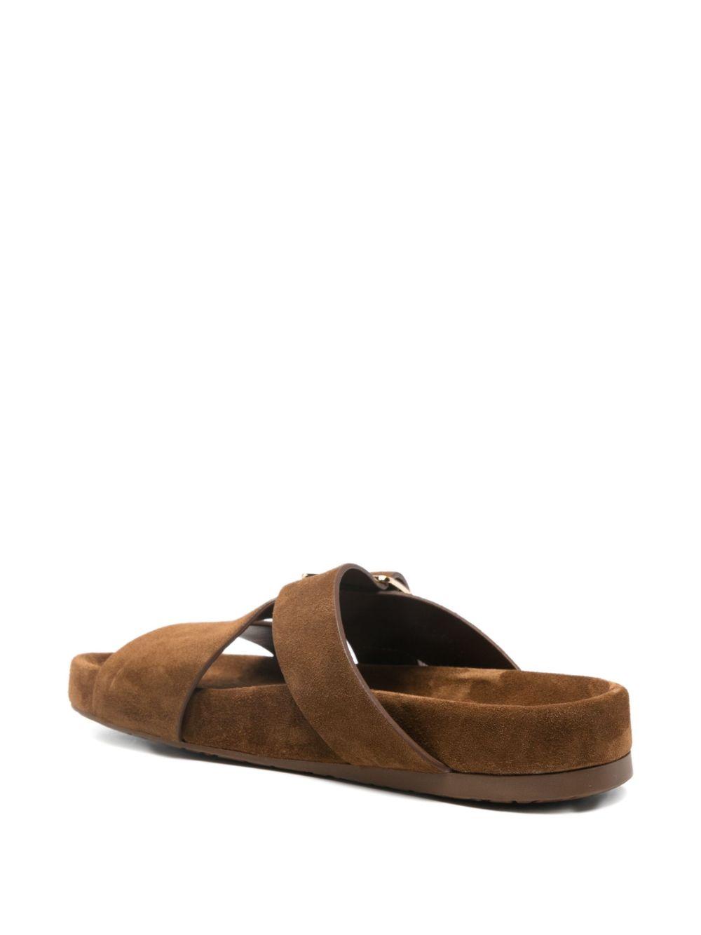 Ease Buckle suede sandals Product Image