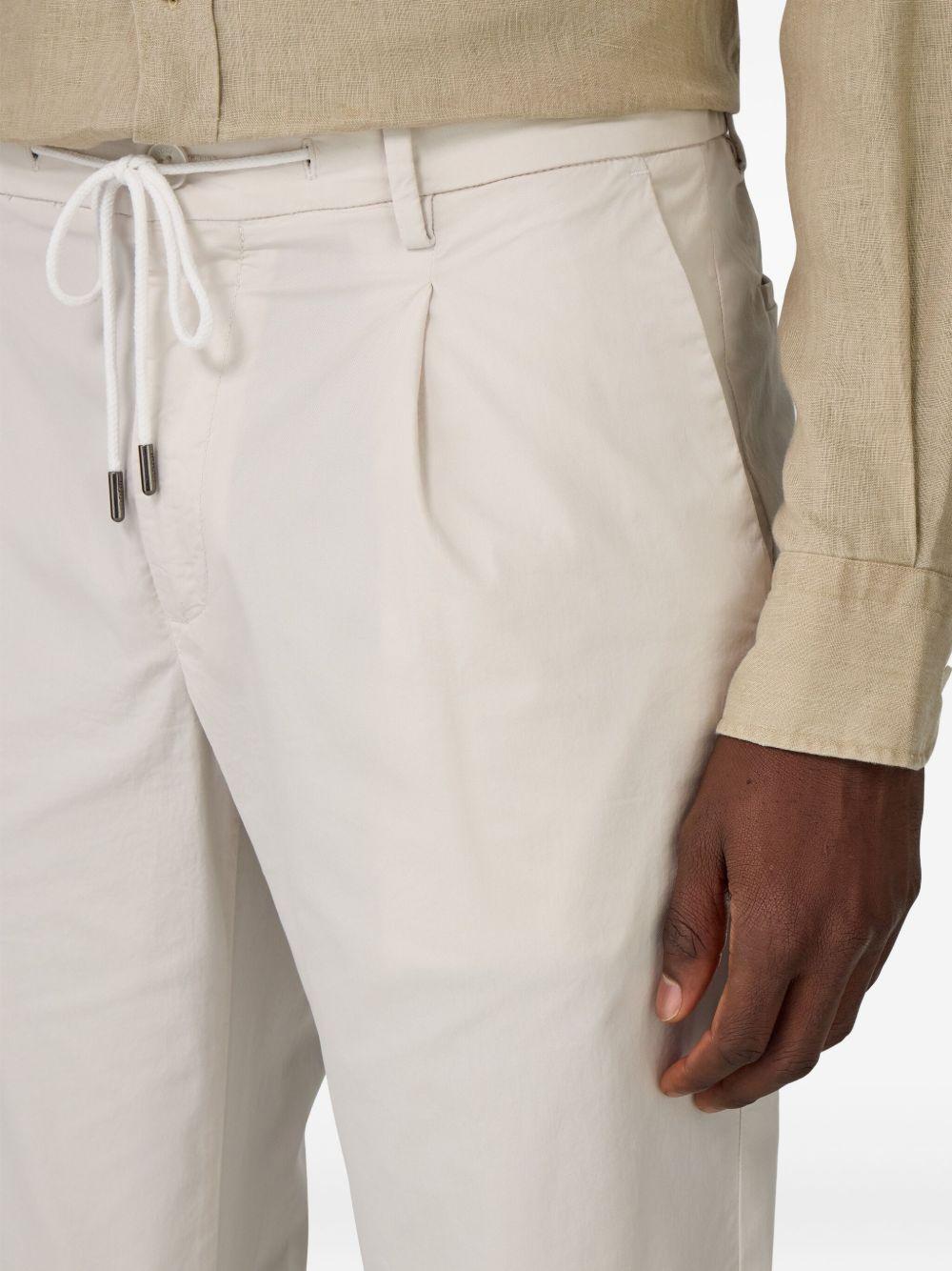 pleat-detailed drawstring trousers Product Image