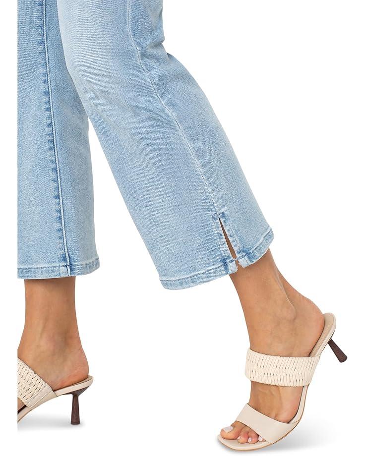 Hannah Crop Flare Jean 25.5in Inseam in White Product Image