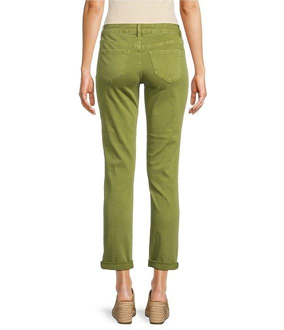 APNY Stretch Denim Mid Rise Girlfriend Rolled Cuff Jeans Product Image