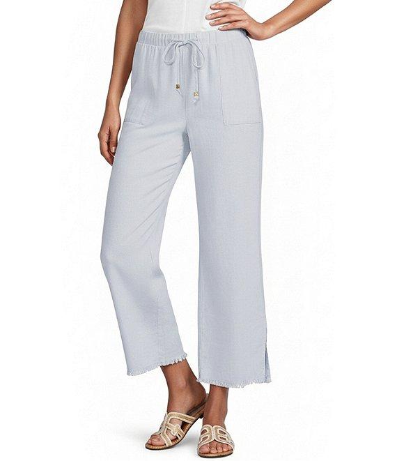 Westbound Petite Pull On Linen-Blend Pants Product Image