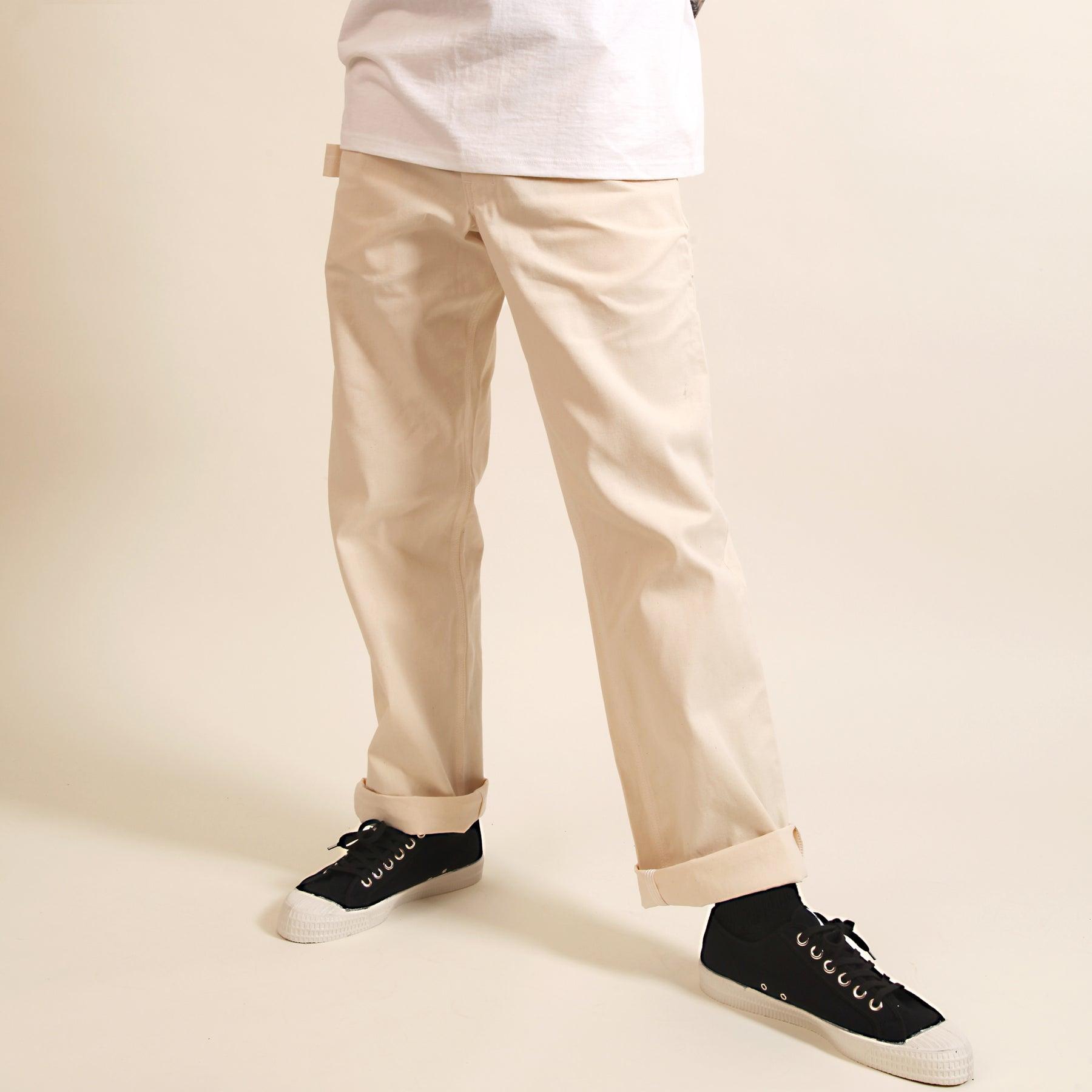 Ace Drop Cloth Tradesman Carpenter Pants - Natural Product Image
