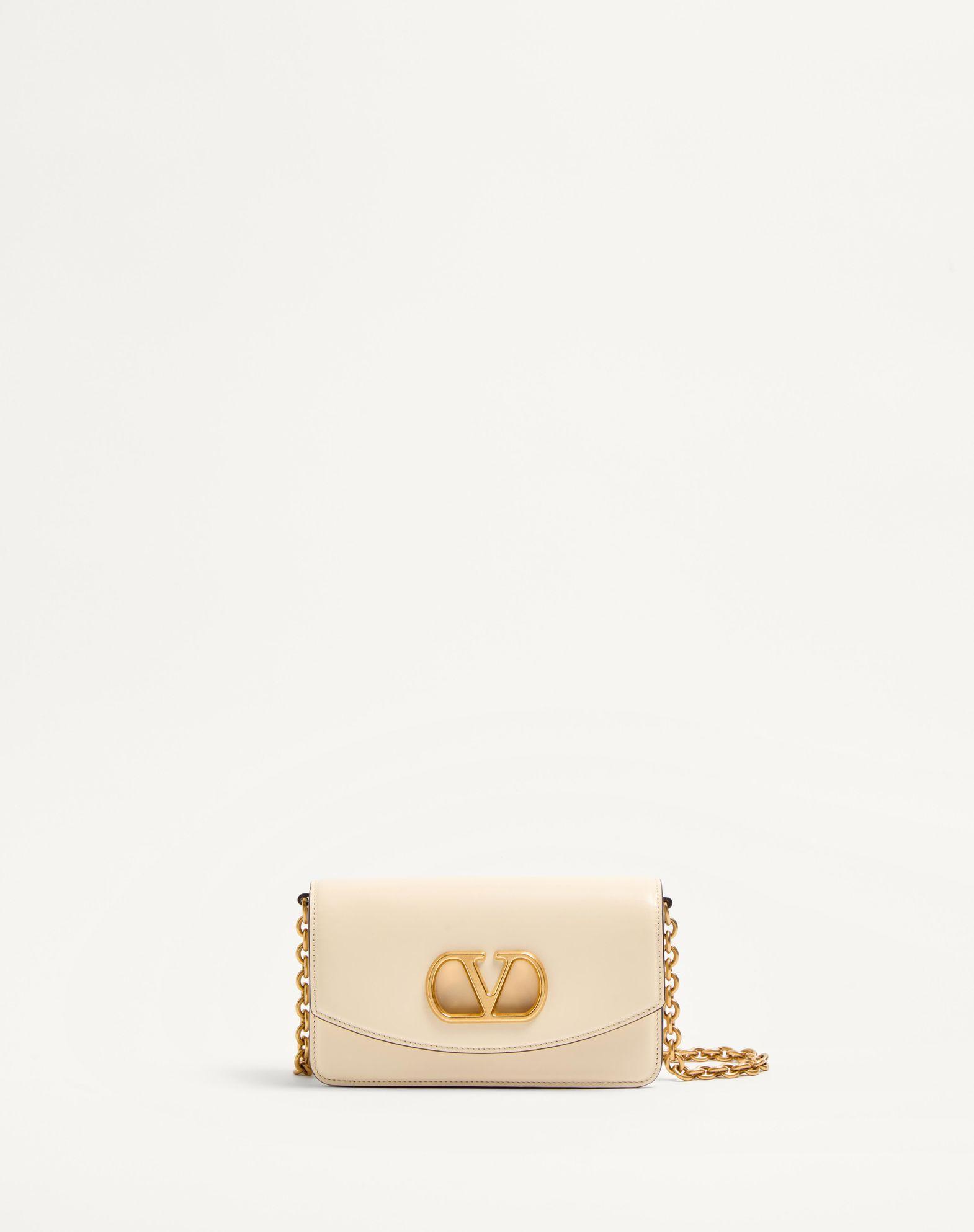 Valentino Garavani Vain Clutch Bag In Shiny Calfskin Product Image