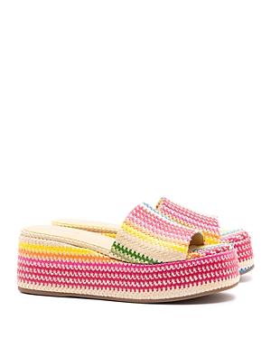 Larroude Womens Alex Woven Espadrille Platform Sandals Product Image