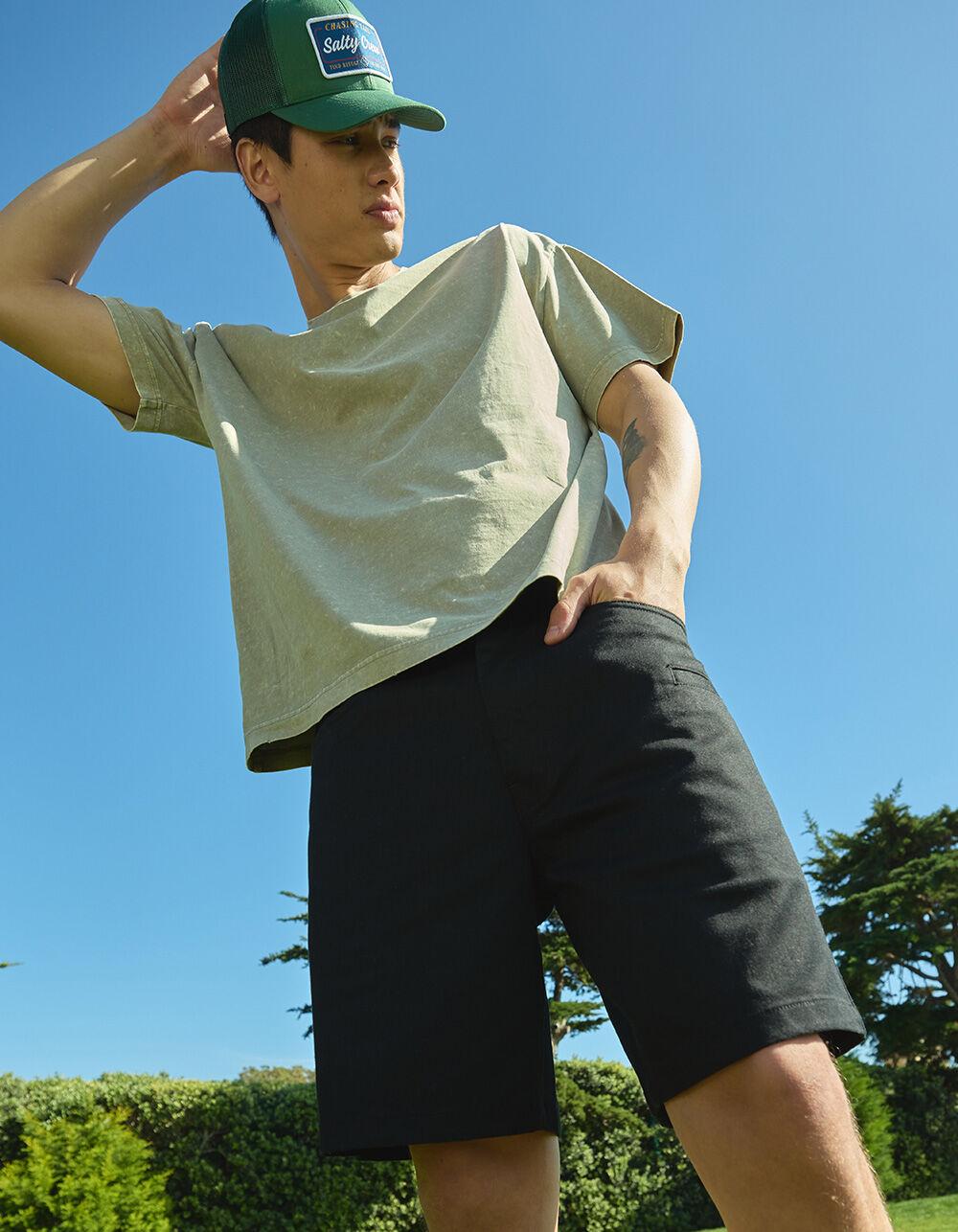 BRIXTON Carpenter Utility Stretch Mens Shorts - BROWN GOLD Product Image