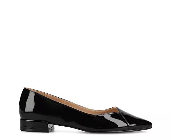 Journee Medium and Wide Width Carmin Women's Slip-On Low Block Heel Dress Flats,  Product Image