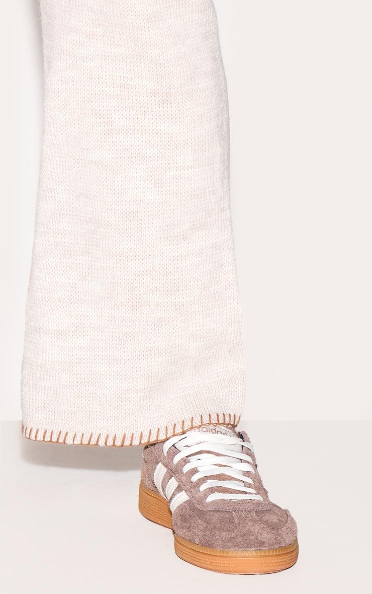 Maternity Oatmeal Knitted Straight Leg Pants Product Image