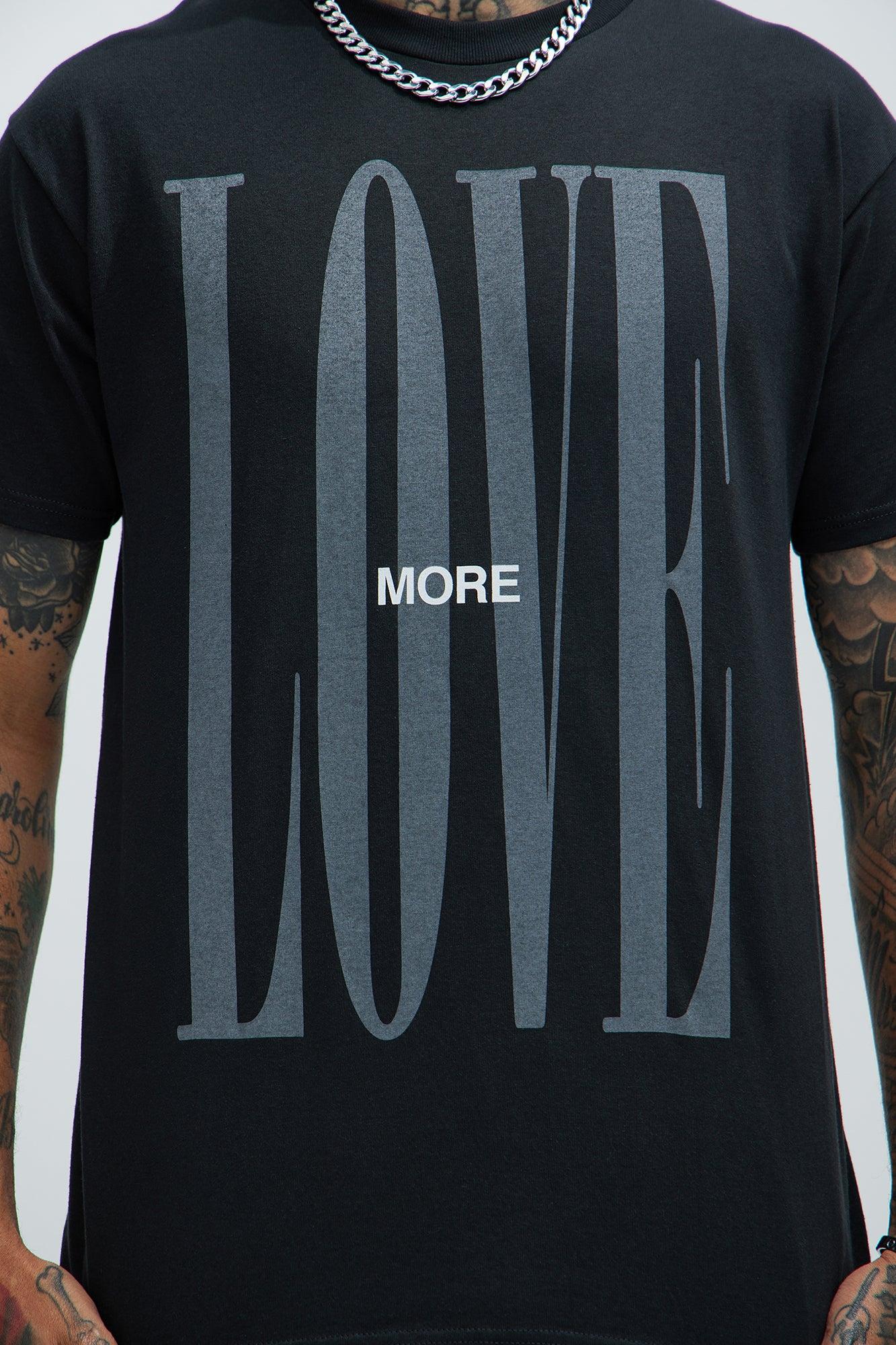 More Love Short Sleeve Tee - Black Product Image
