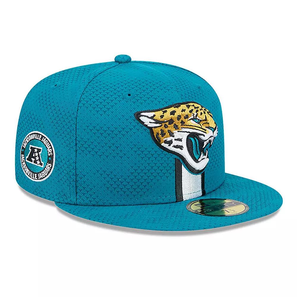 Men's New Era Teal Jacksonville Jaguars 2024 Sideline 59FIFTY Fitted Hat,  Product Image