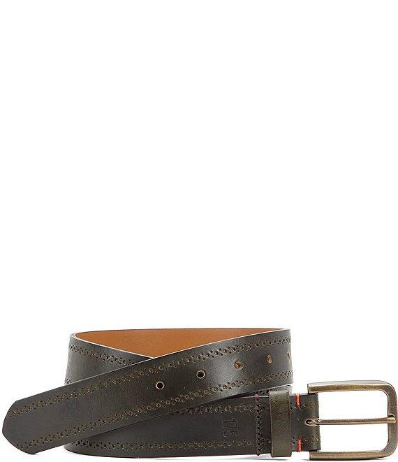 Johnston & Murphy Men's 175th Brogue Leather Belt Product Image