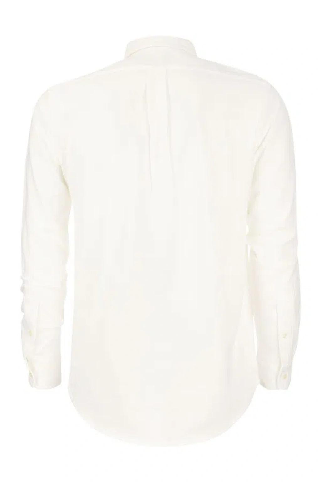 POLO RALPH LAUREN Long Sleeve Sport Shirt Clothing In White Product Image