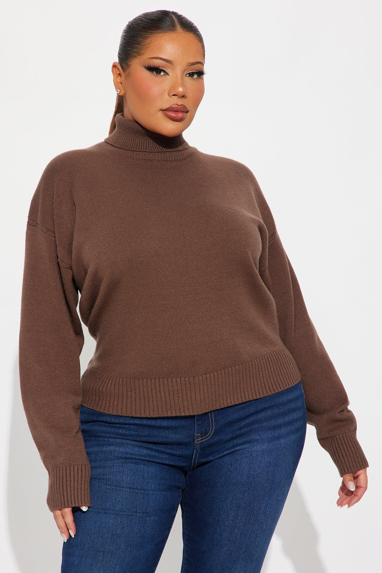 Taking What's Mine Turtle Neck Sweater - Mocha Female Product Image