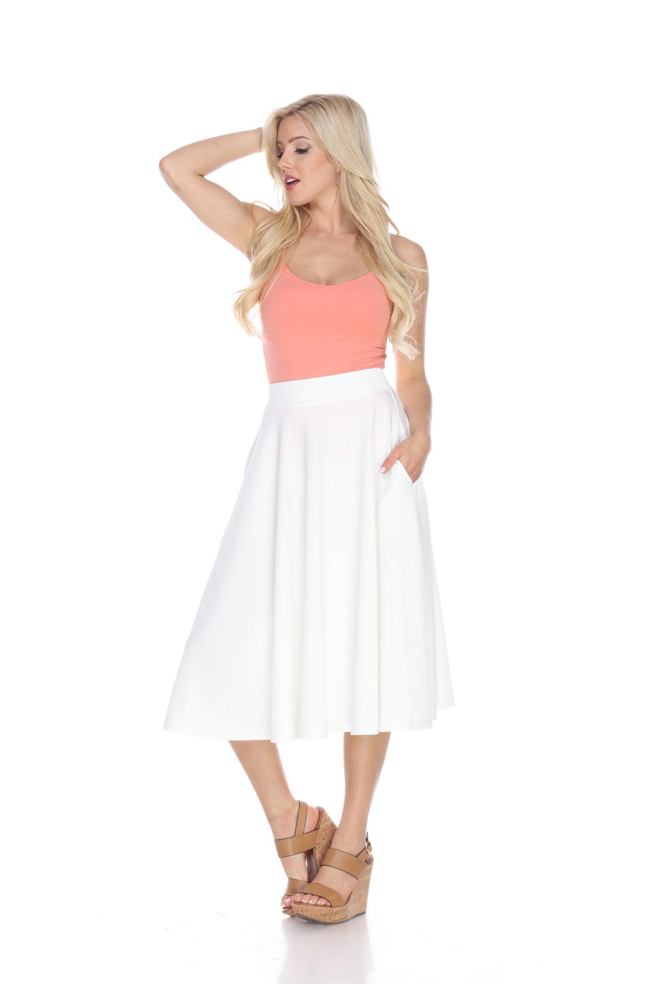 Tasmin Flare Midi Skirts Product Image