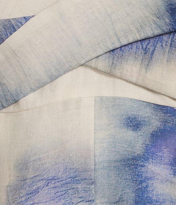 Muse by Marchesa Chloe Dye Print A-Line Linen Dress Product Image