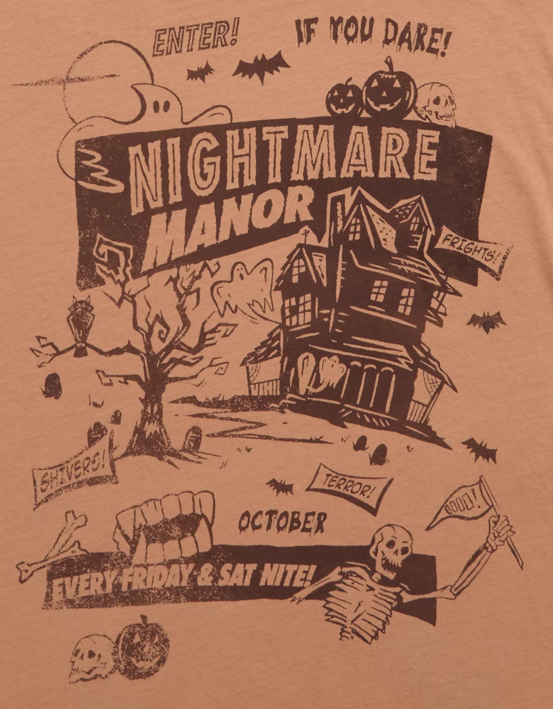 AE Oversized Halloween Graphic T-Shirt Product Image