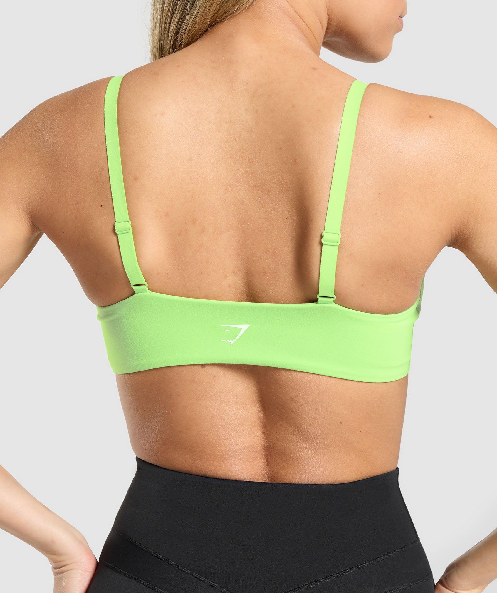 Gymshark Twist Front Bralette - Energy Gelato Green Female Product Image