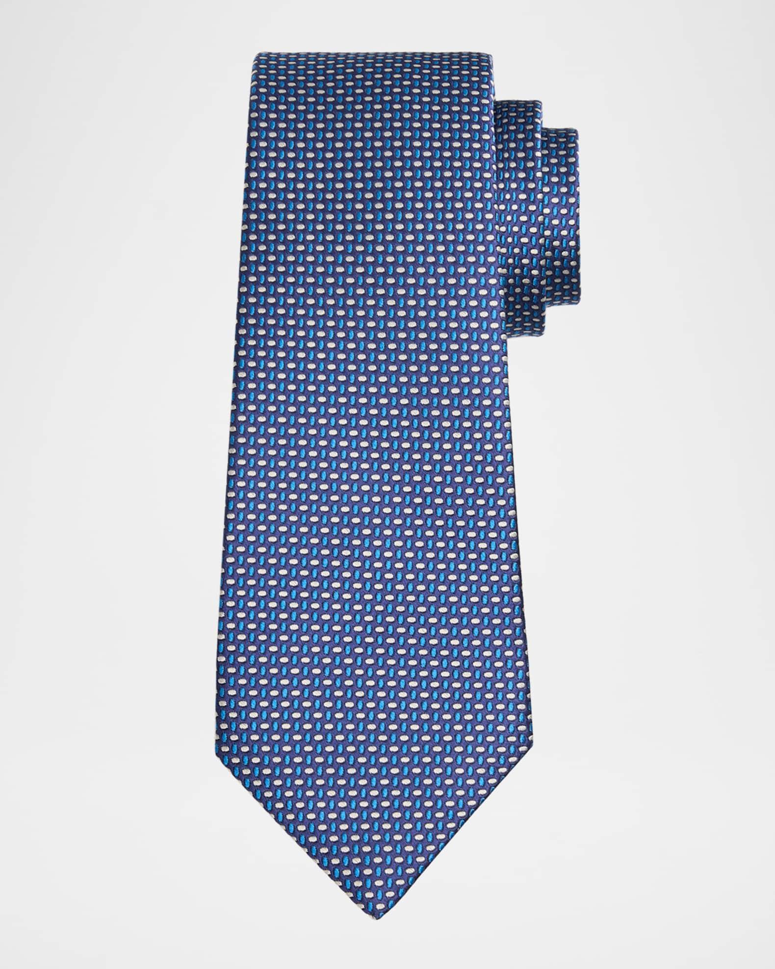 Men's Silk Woven Ovals Seven-Fold Tie Product Image
