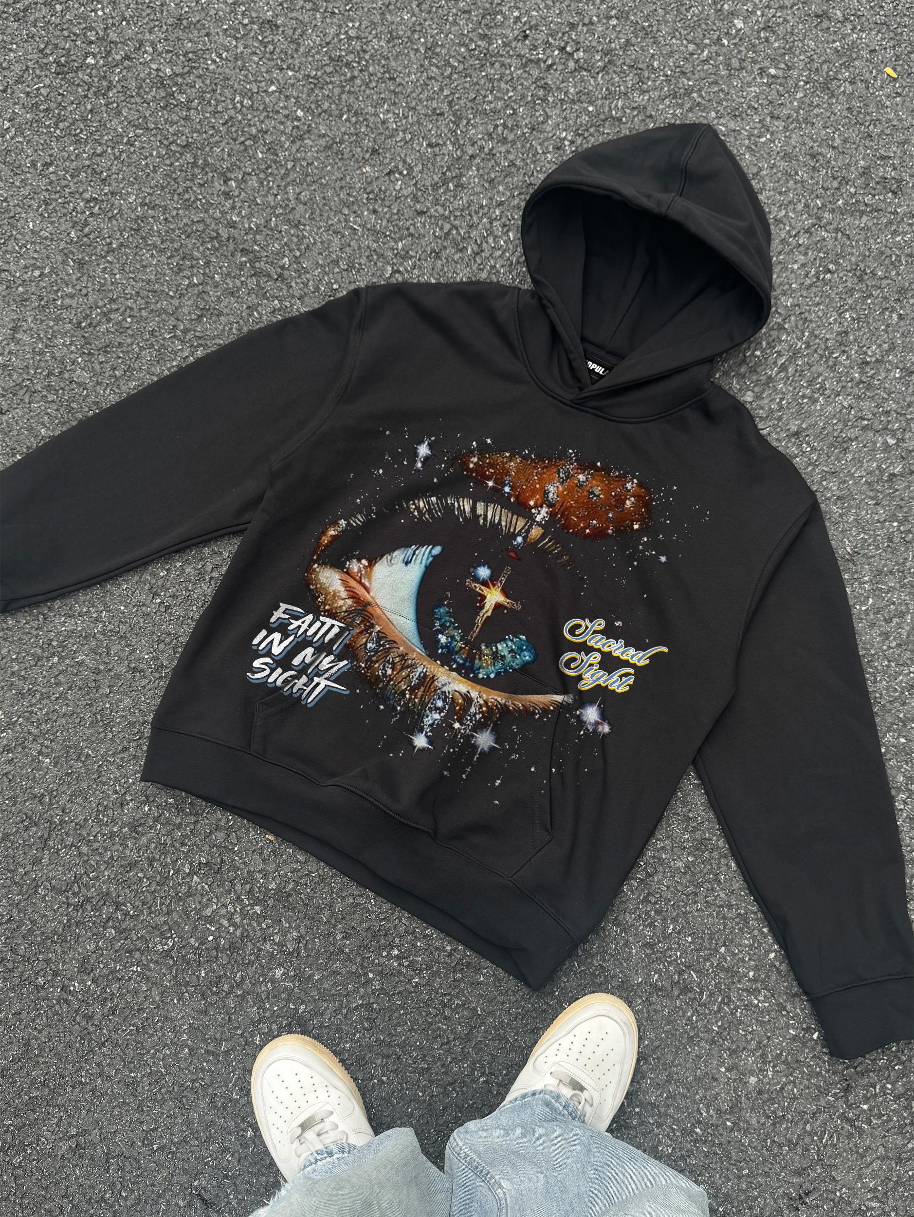 Sopula I Am A Child Of God Graffiti Slogan Graphic Oversized Hoodie Product Image