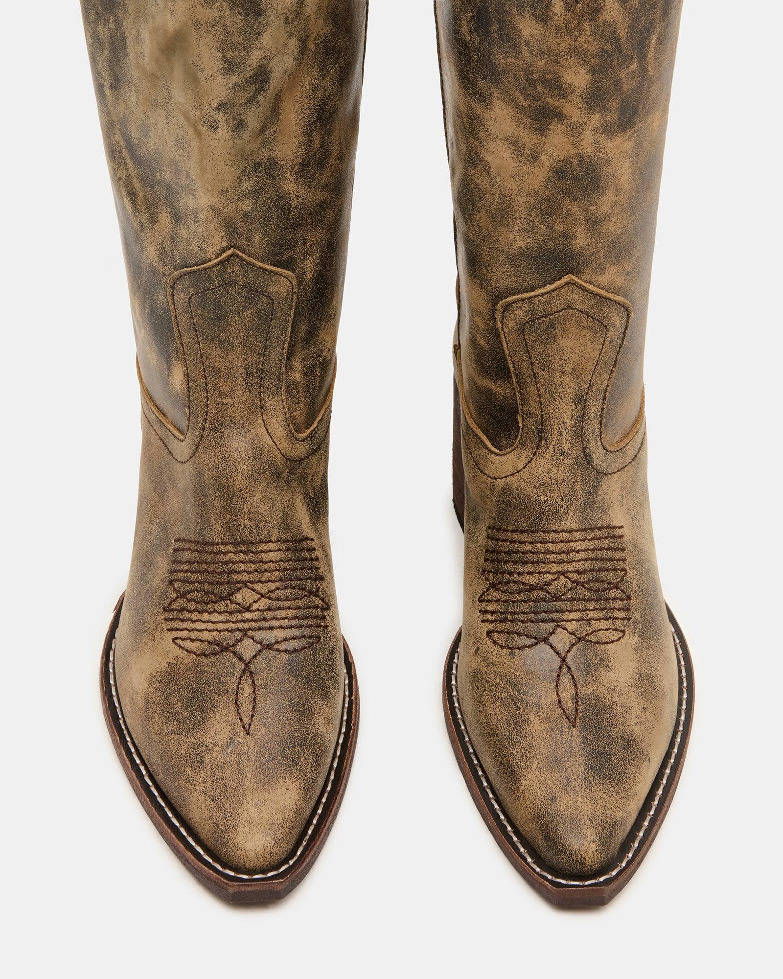 ALBANY BROWN DISTRESSED WIDE CALF Female Product Image