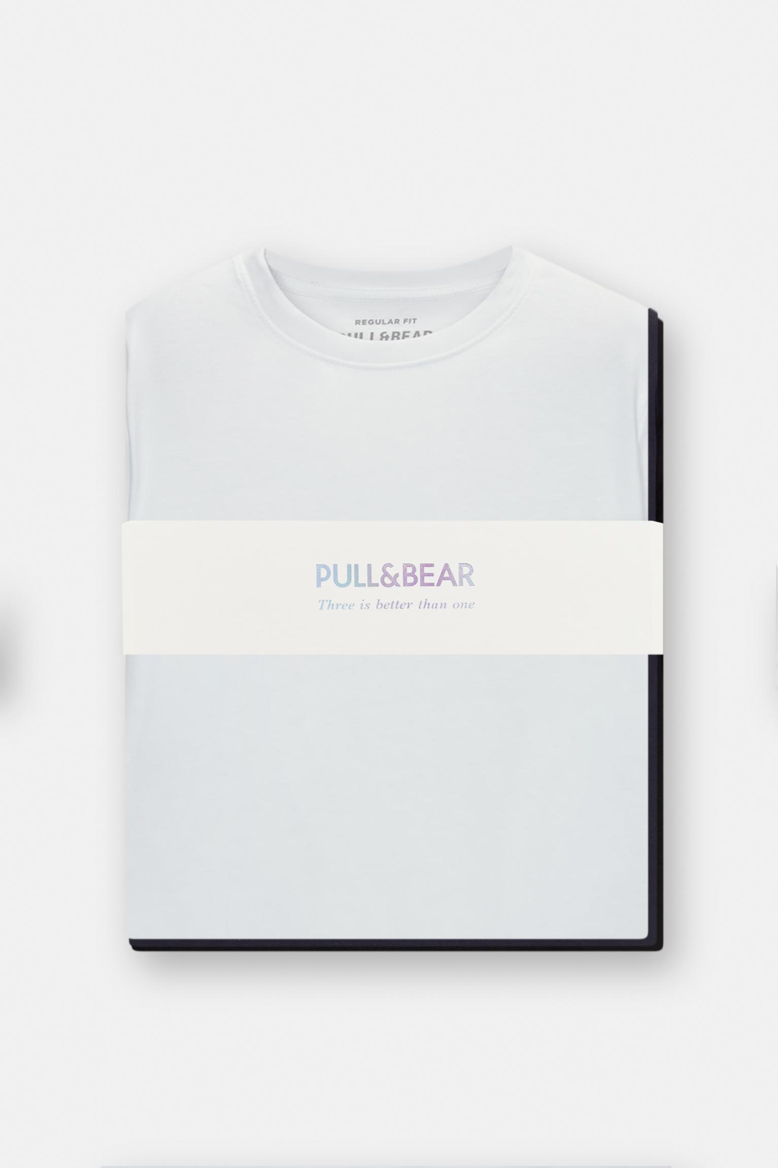 Pack of 3 basic regular fit T-shirts Product Image