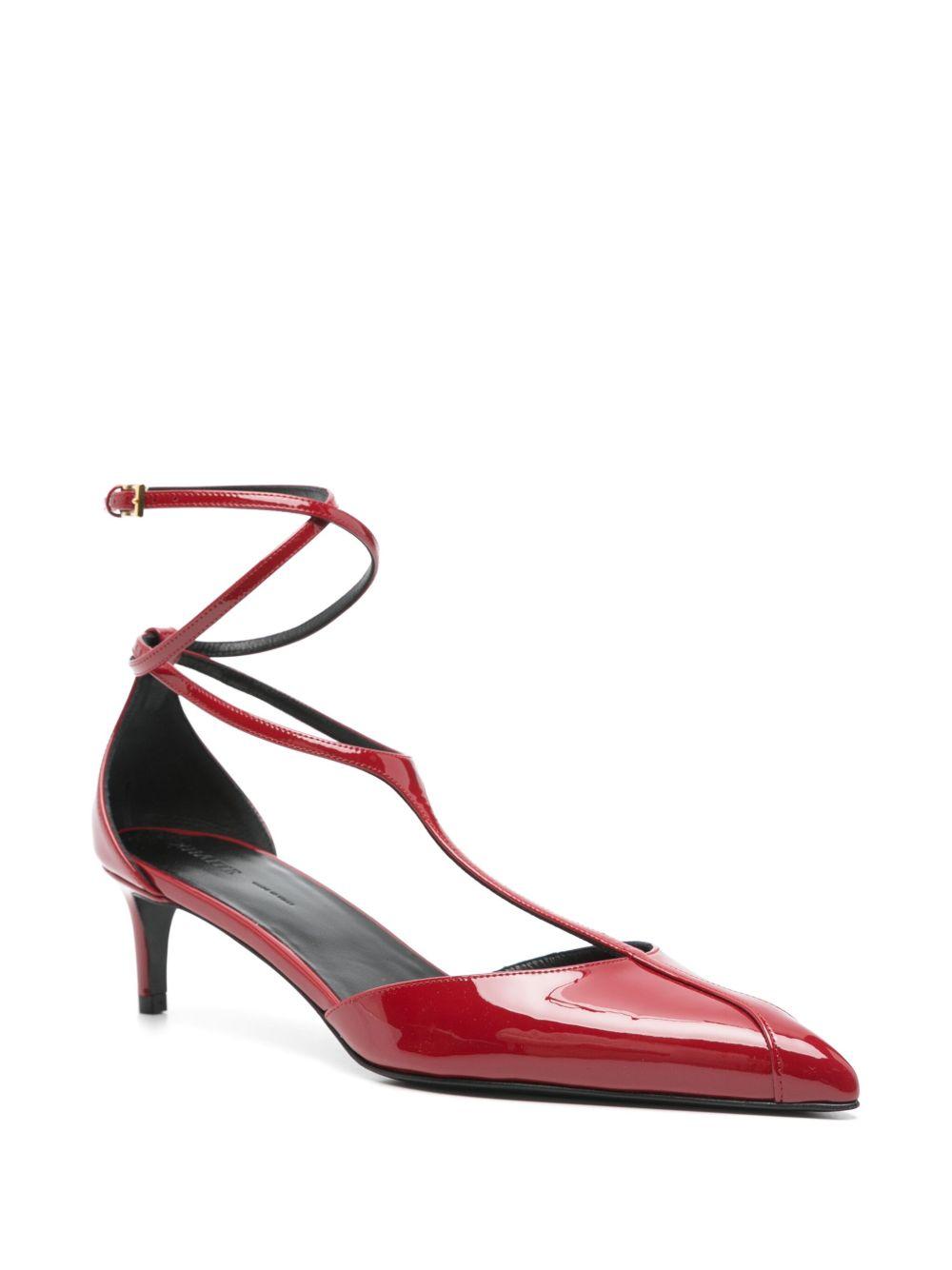 KHAITE Mia 45 Patent Leather Pumps In Red Product Image