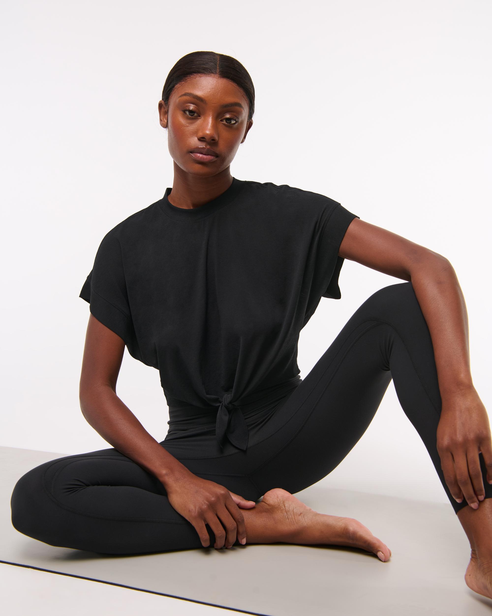 YPB Featherweight Tie-Front Tee Product Image