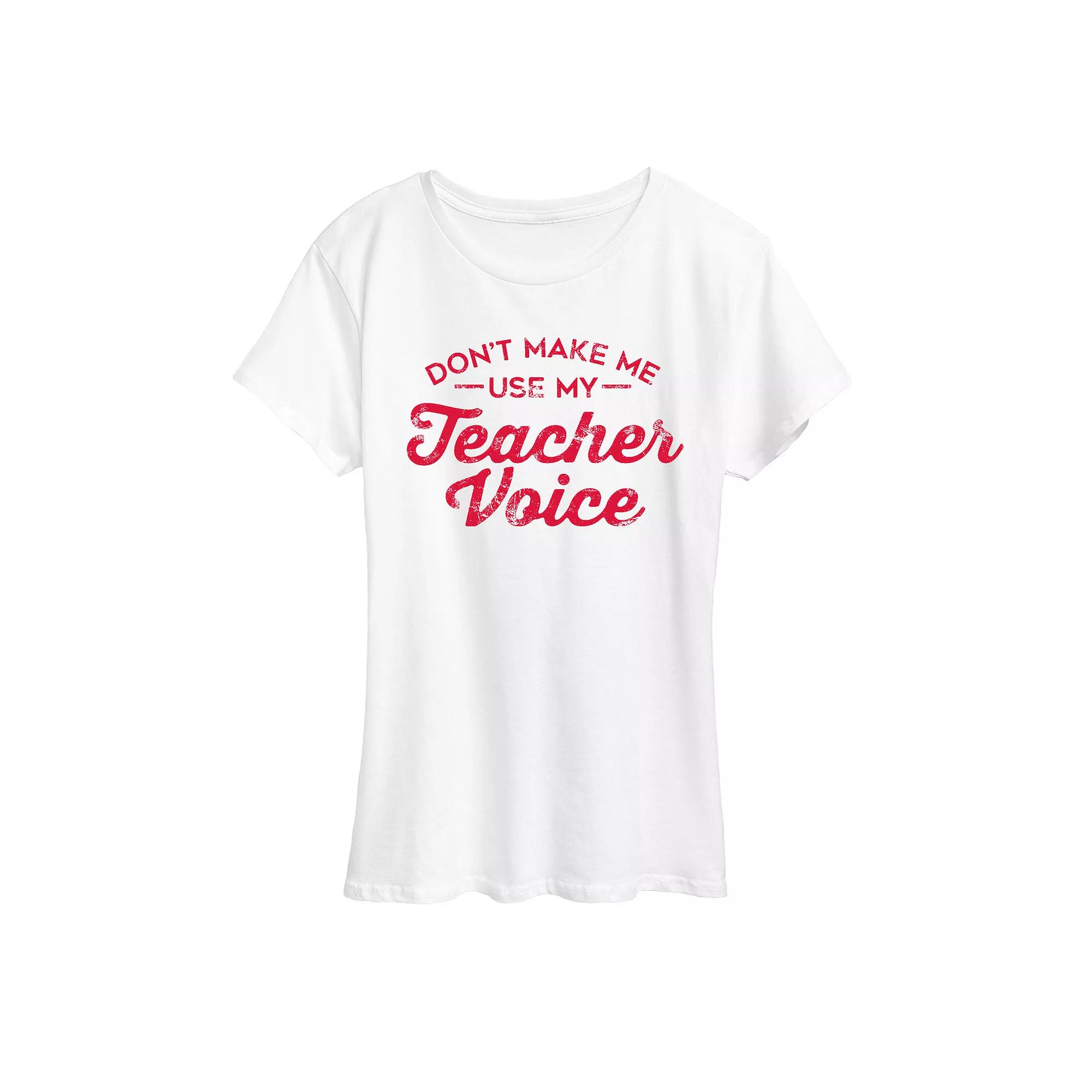 Women's Teacher Voice Graphic Tee, Girl's,  Product Image