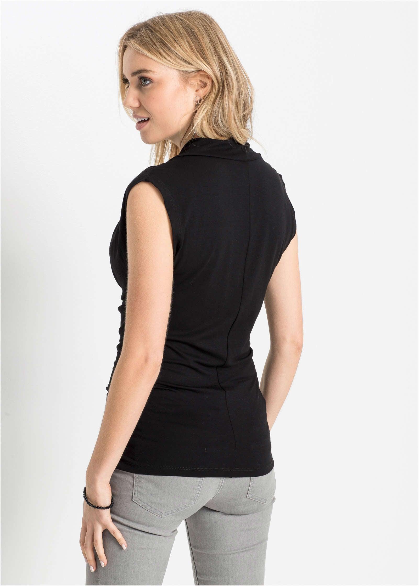Cowl Neck Top - Black Product Image