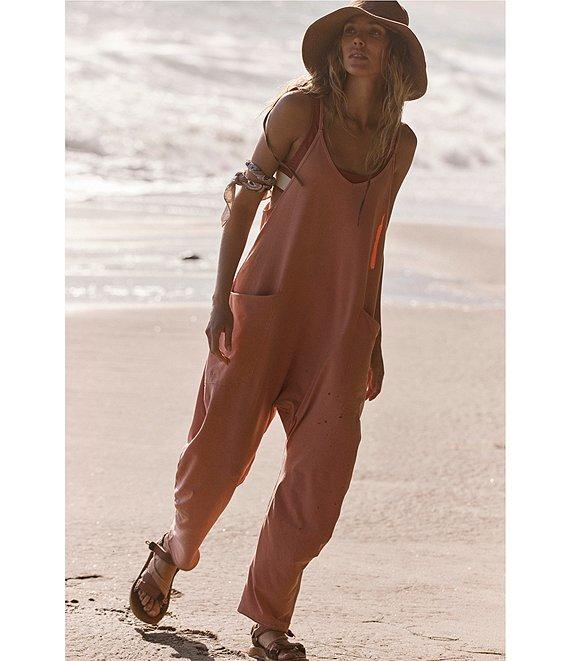 Free People FP Movement Sleeveless Scoop Neck Ankle Length Patch Pocket Hot Shot Onesie Product Image