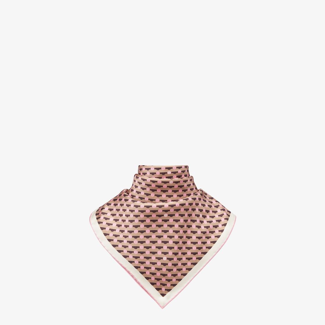 Fendi FoulardPink Fendi Dots silk foulard Product Image