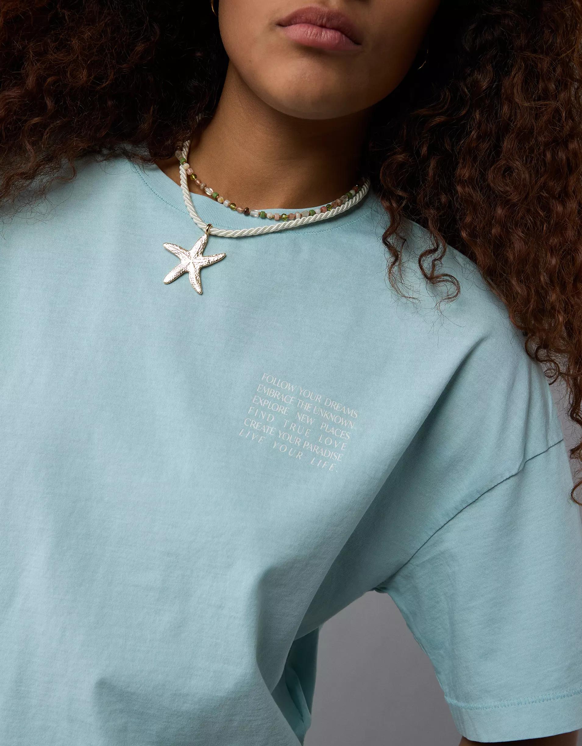 AE Boxy Cropped Graphic T-Shirt Product Image