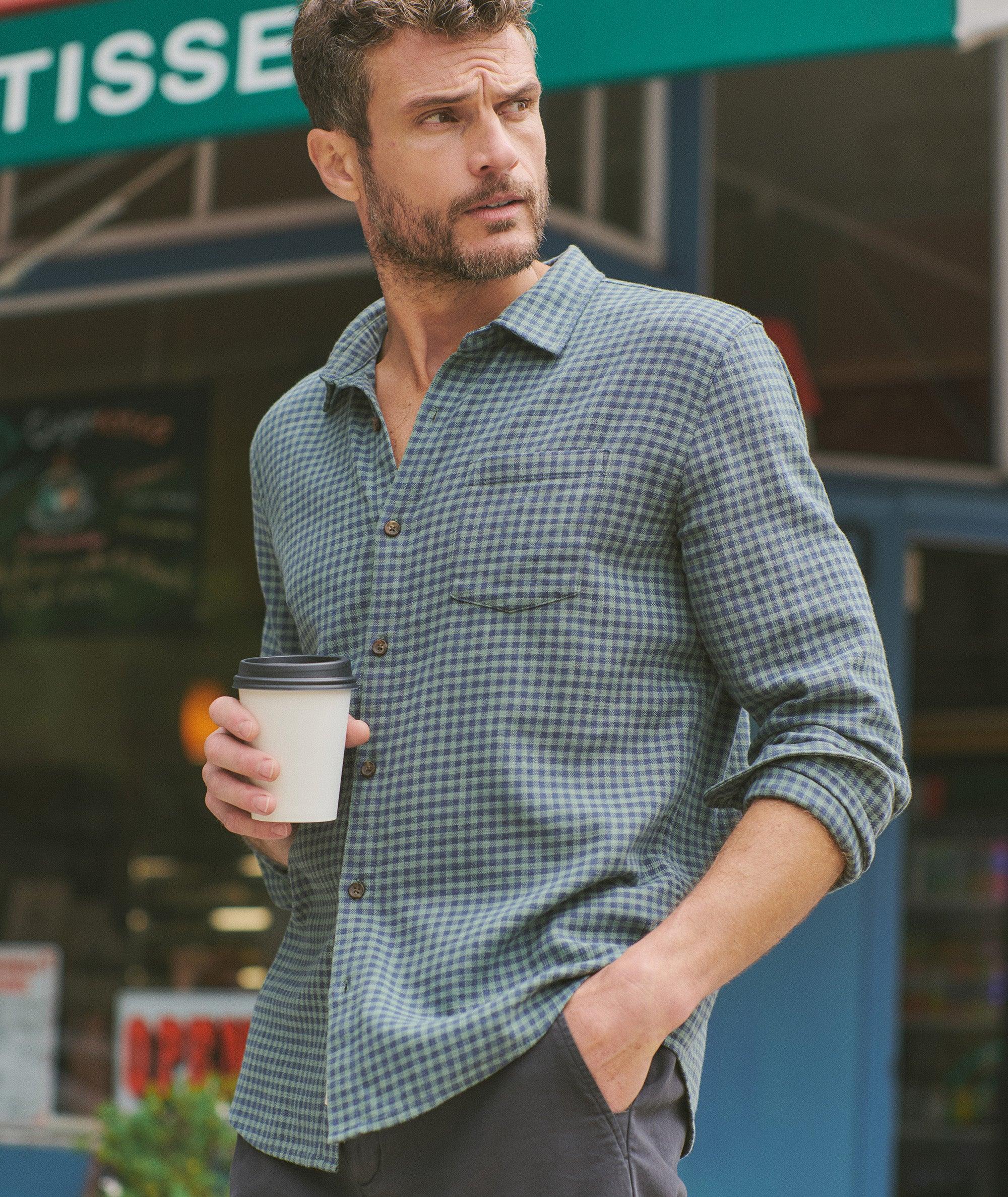 Stretch Selvage Long Sleeve Shirt Product Image