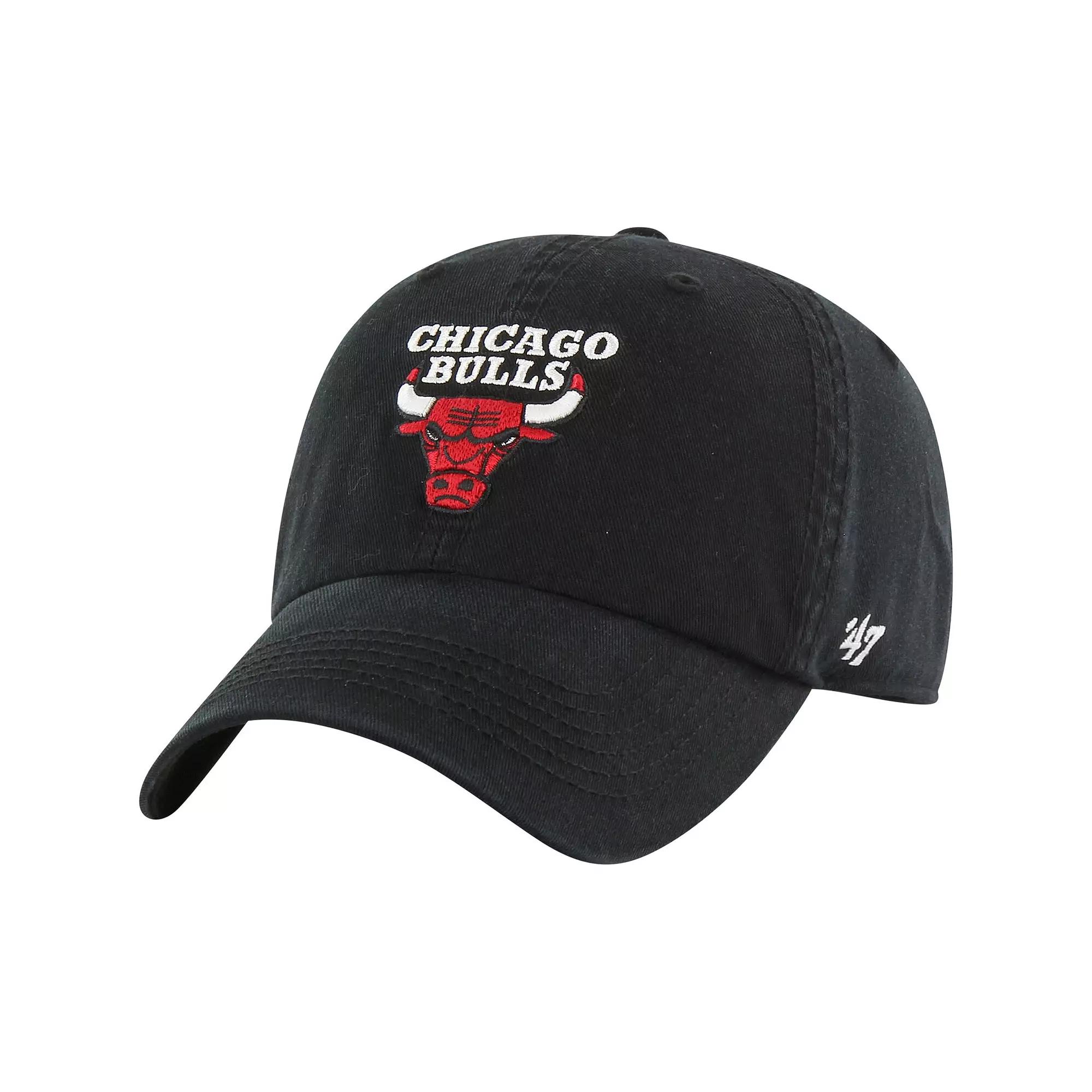 Men's '47 Black Chicago Bulls Classic Franchise Fitted Hat,  Product Image