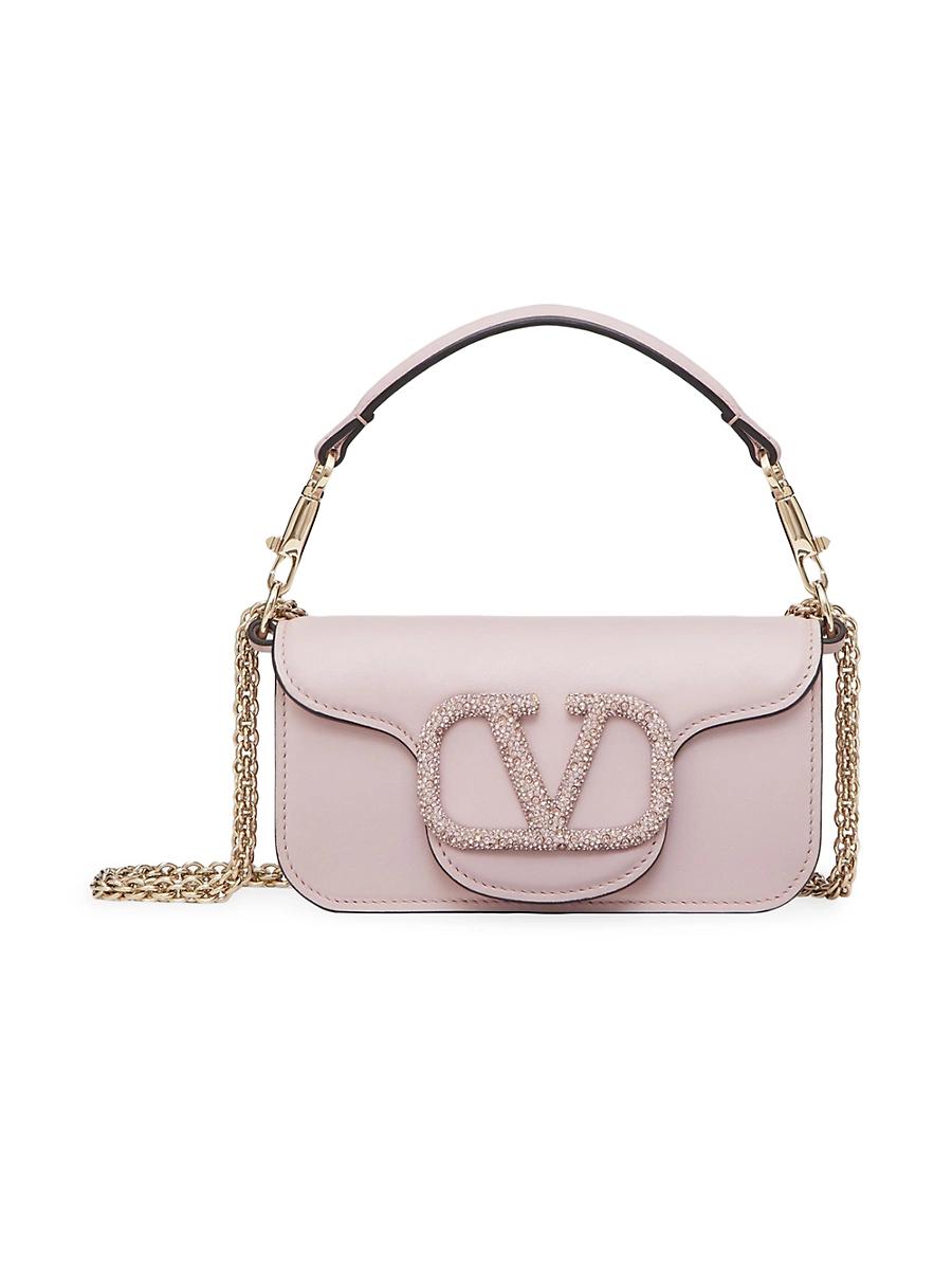 Womens Valentino Garavani Loc Small Shoulder Bag With Jewel Logo Product Image