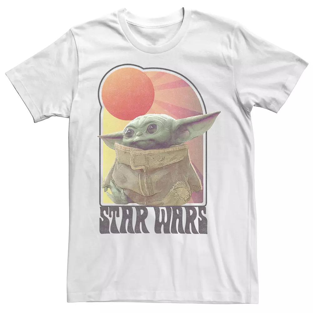 Men's Star Wars The Mandalorian Child Vintage Logo Tee,  Product Image