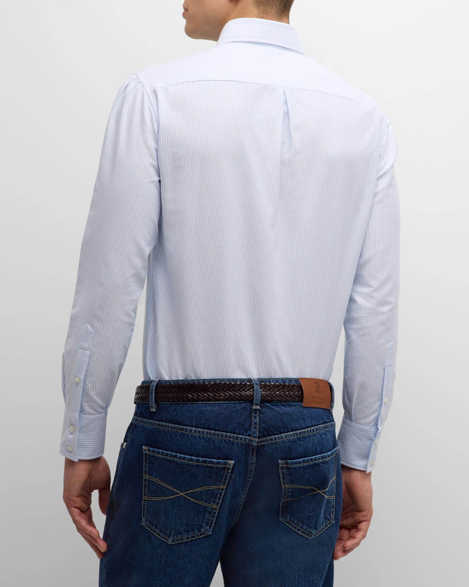 Men's Cotton Pinstripe Sport Shirt Product Image