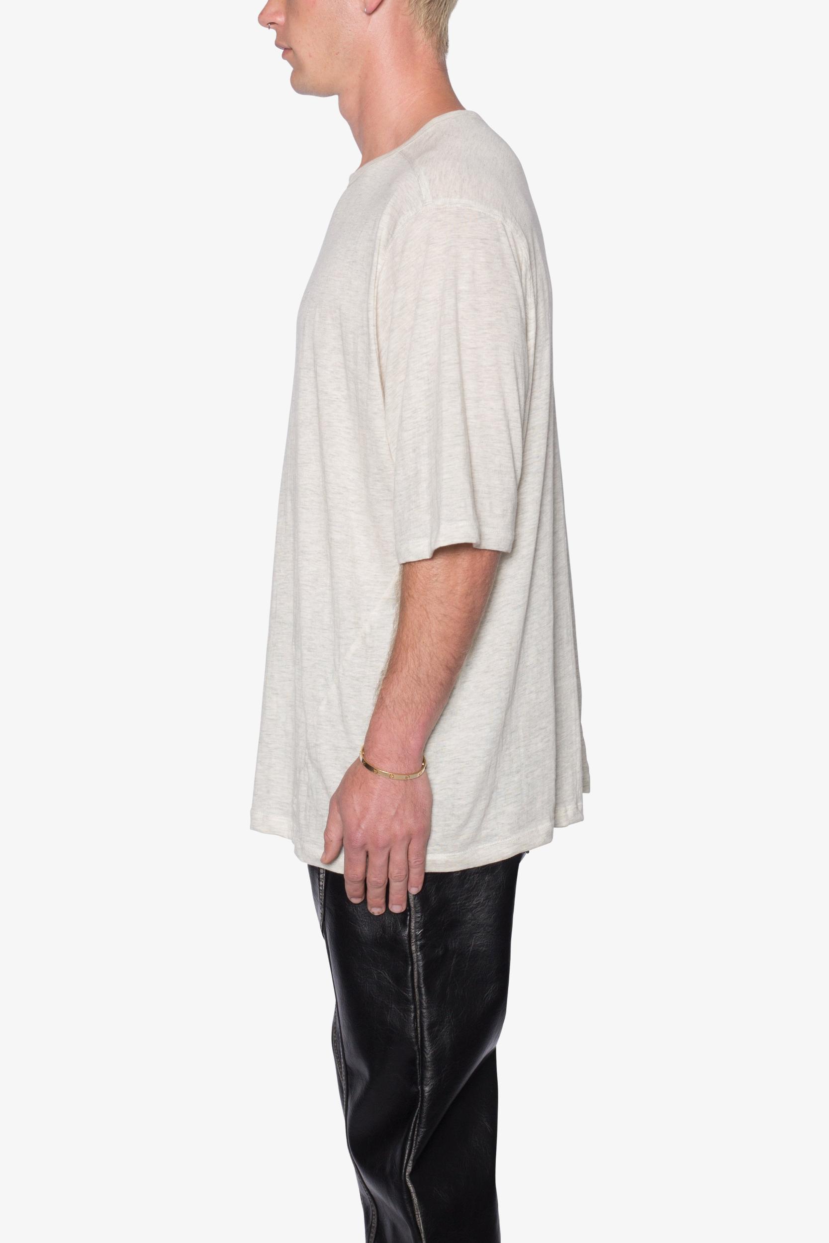 Sheer Gauze Tee - Grey Product Image