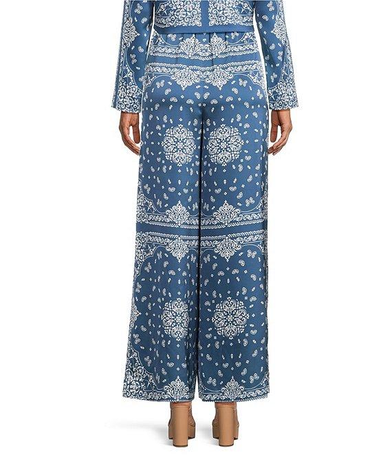 Gianni Bini Coordinating Whitney Satin Wide Leg Pants Product Image