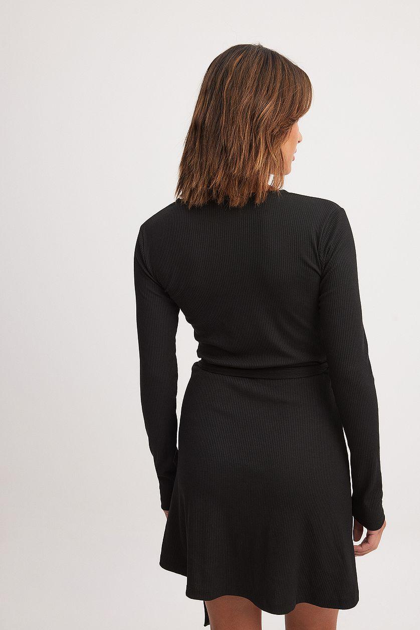 Overlap Tie Short Dress Product Image