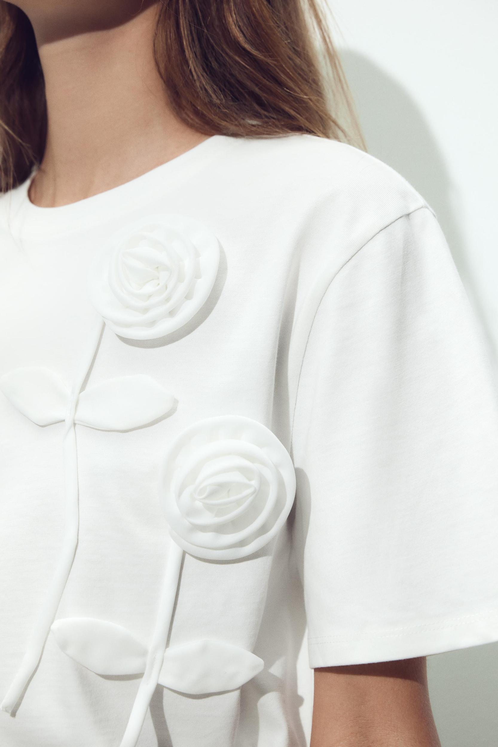 FLORAL VOLUME T-SHIRT Product Image