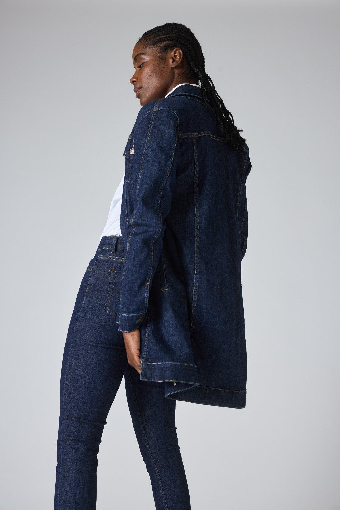 Great Lengths Long  Denim Jacket Product Image