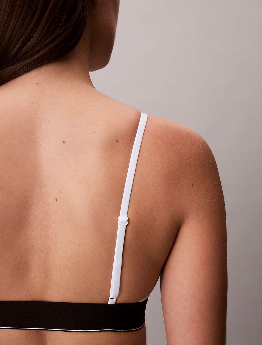 Graphic Monogram Microfiber Stretch Unlined Bralette Product Image