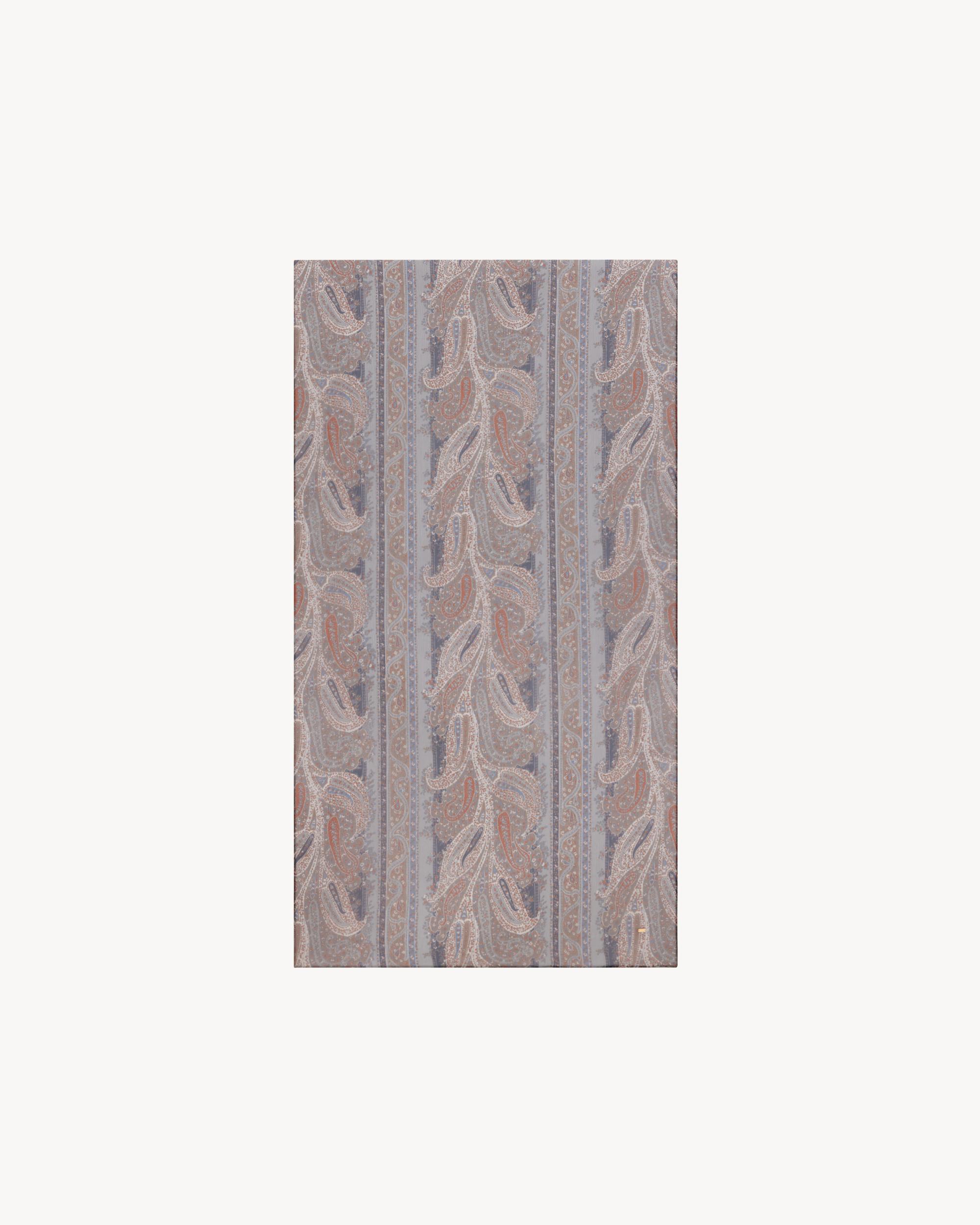 paisley scarf in silk crepe Product Image