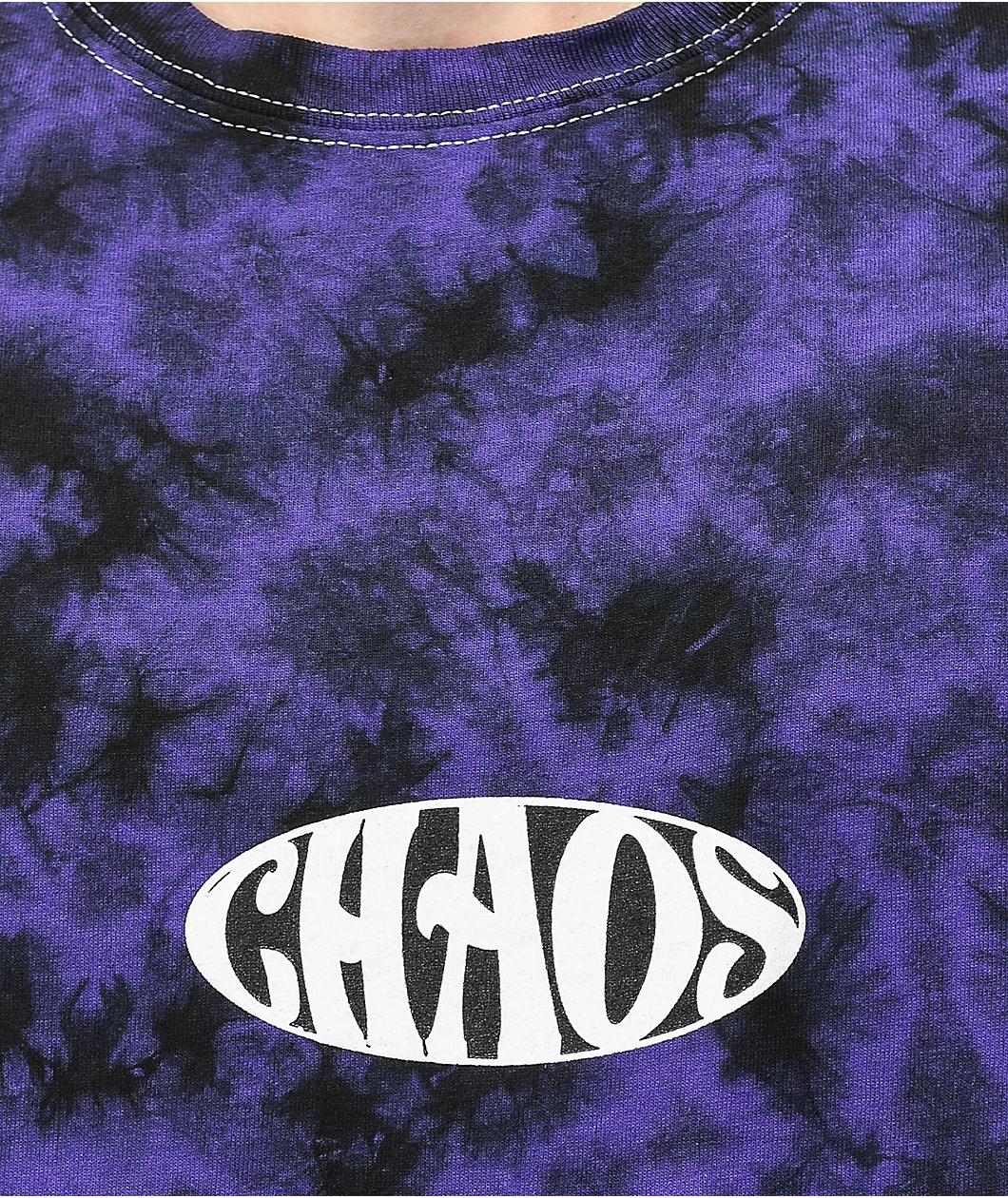 Vitriol Mayhem Black & Purple Tie Dye T-Shirt Product Image